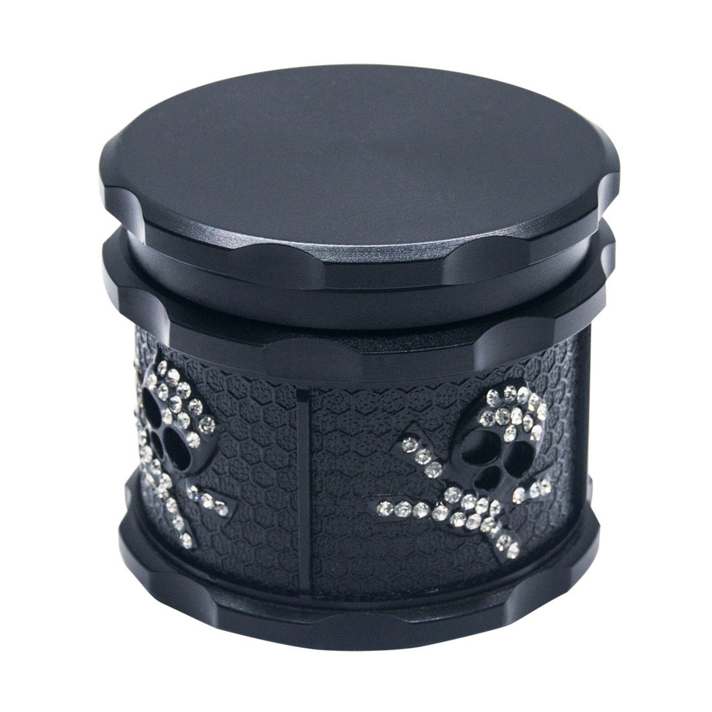 GR210-61 | Rhinestone Spider Skull Grinder