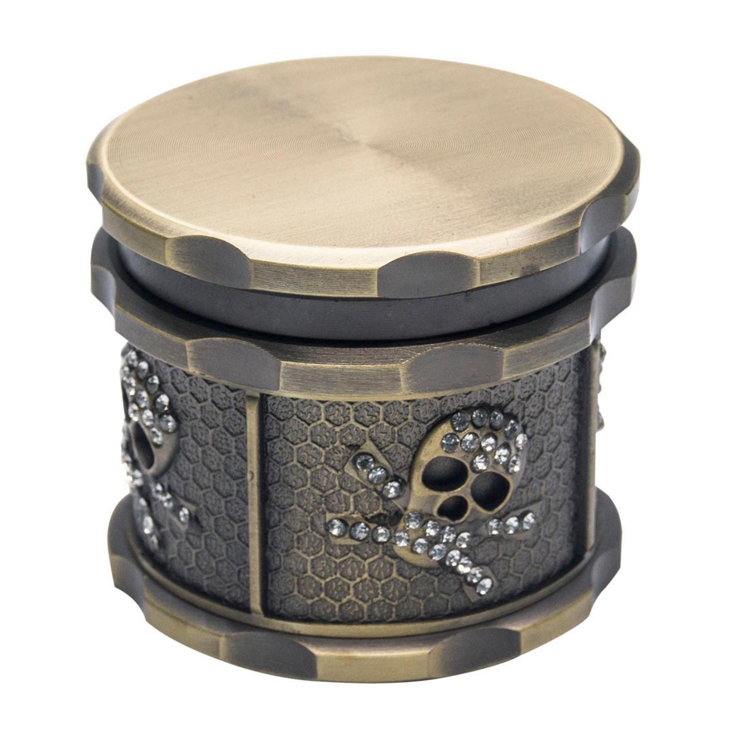 GR210-61 | Rhinestone Spider Skull Grinder