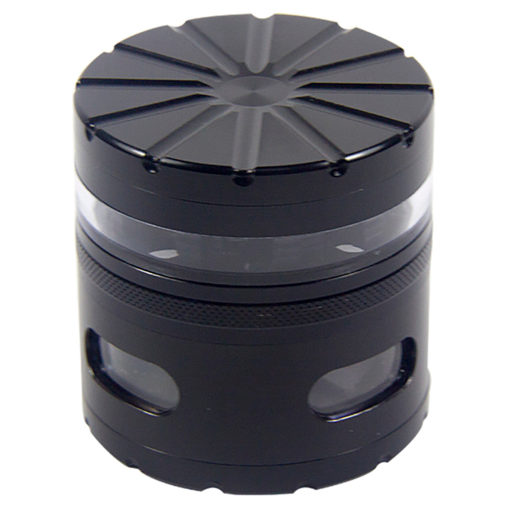 GR225-63 | Sunburst Grinder with Peek-thru Windows