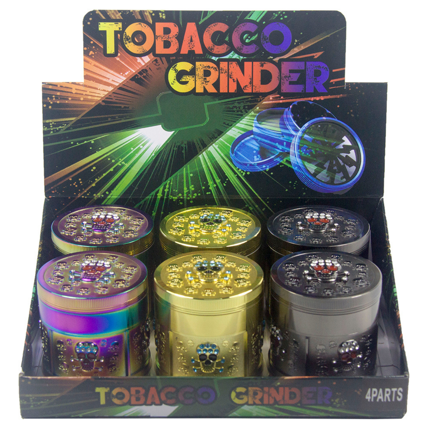 GR311 | Rhinestone Skulls Burst Grinder