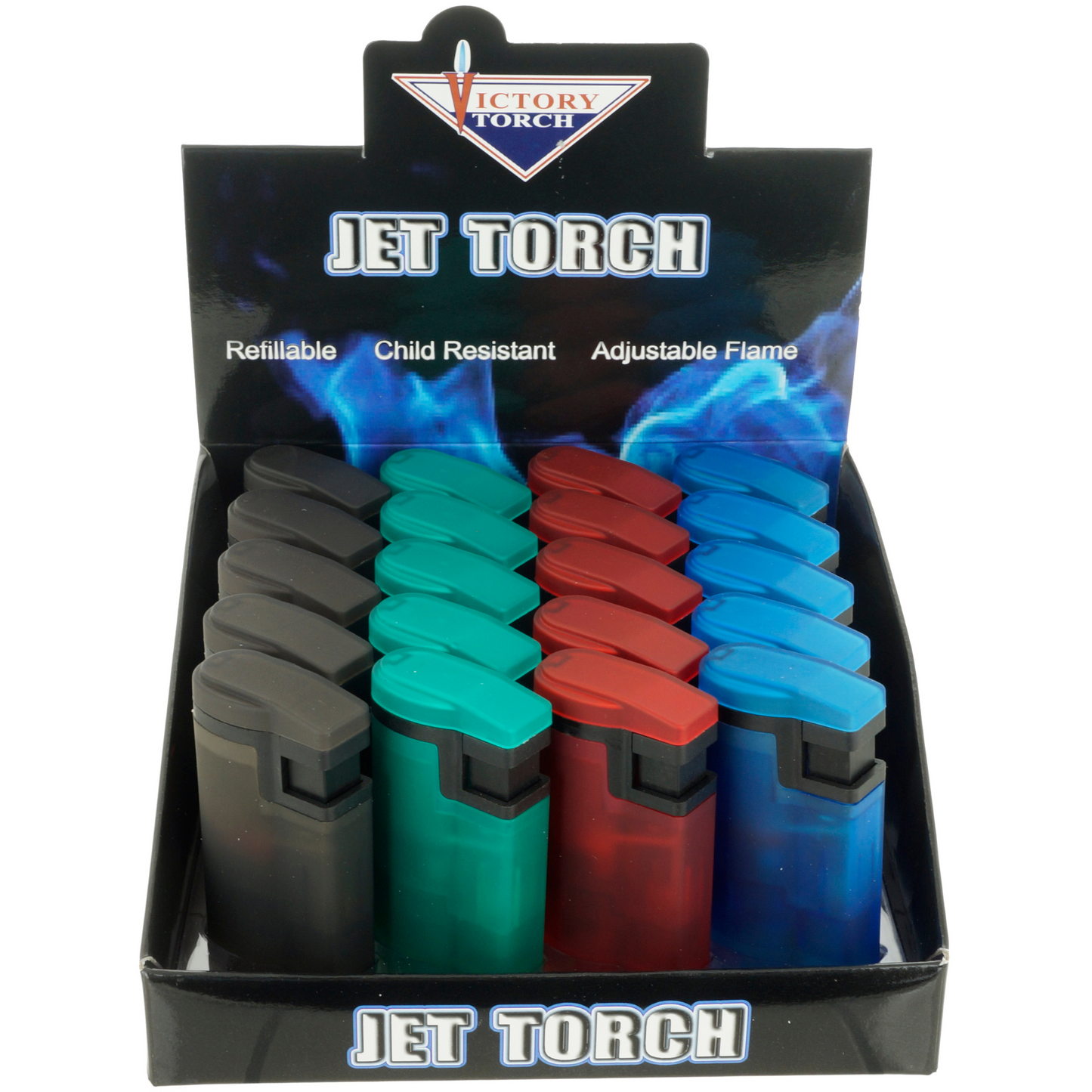 J9447 | Victory Frosted Rubber Pocket Torch