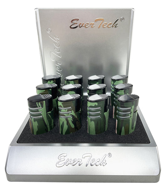 M0304 | Ever Tech Auto-Cap Triple Torch Cigar Lighter