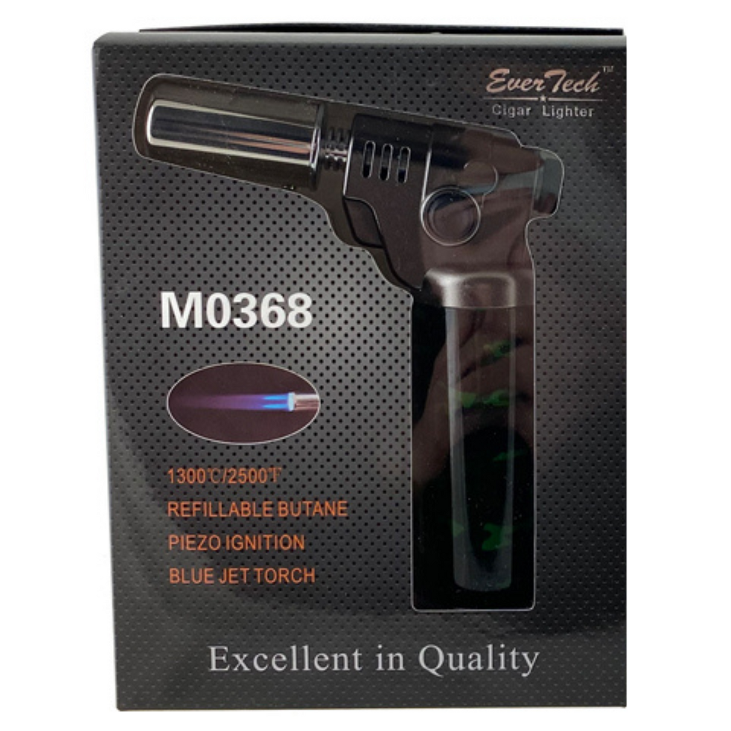 M0368 | Ever Tech Graphical Double Flame Table Torch