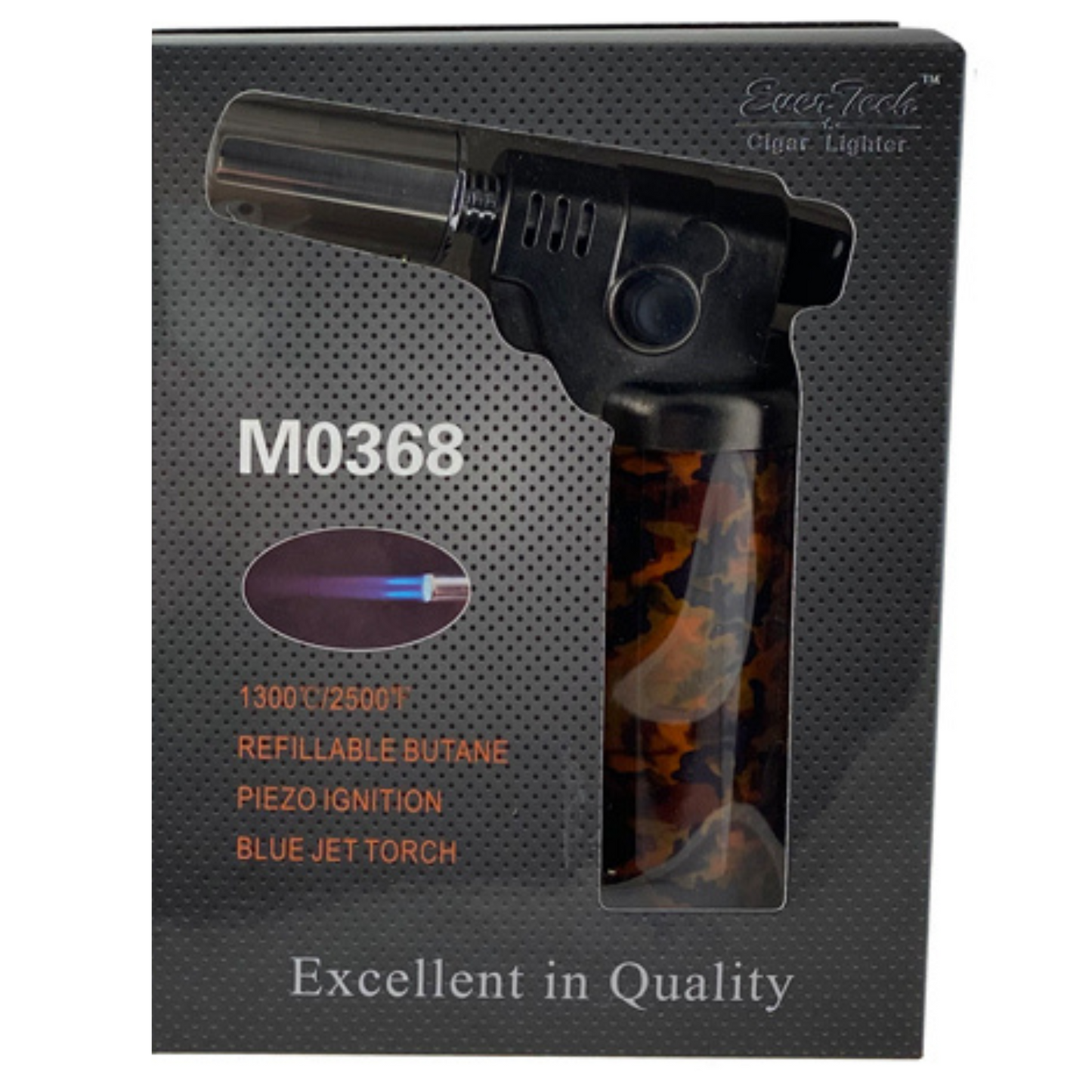 M0368 | Ever Tech Graphical Double Flame Table Torch