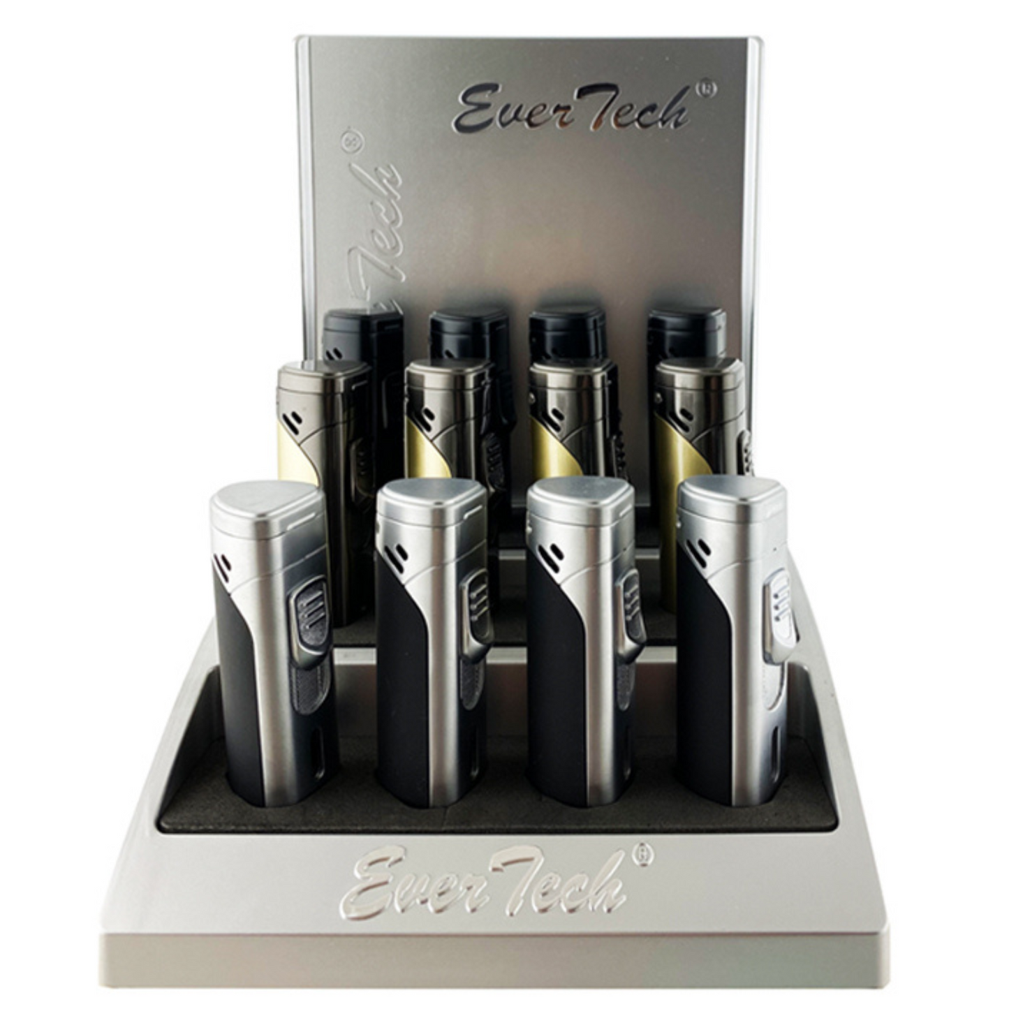 M0373 | Ever Tech Triangular Prism Quad Flame Cigar Torch