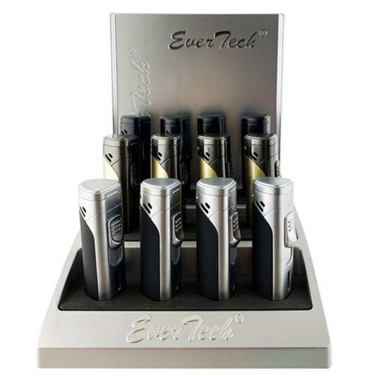 M0373 | Ever Tech Triangular Prism Quad Flame Cigar Torch