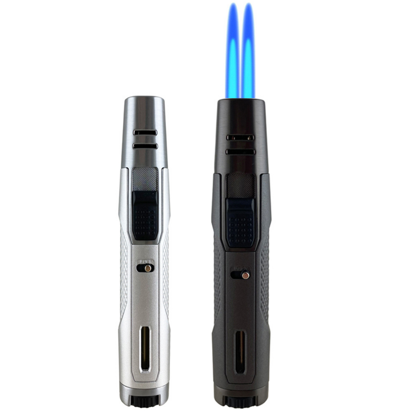 M0386 | Ever Tech Flat Stick Double Torch Cigar Ligther