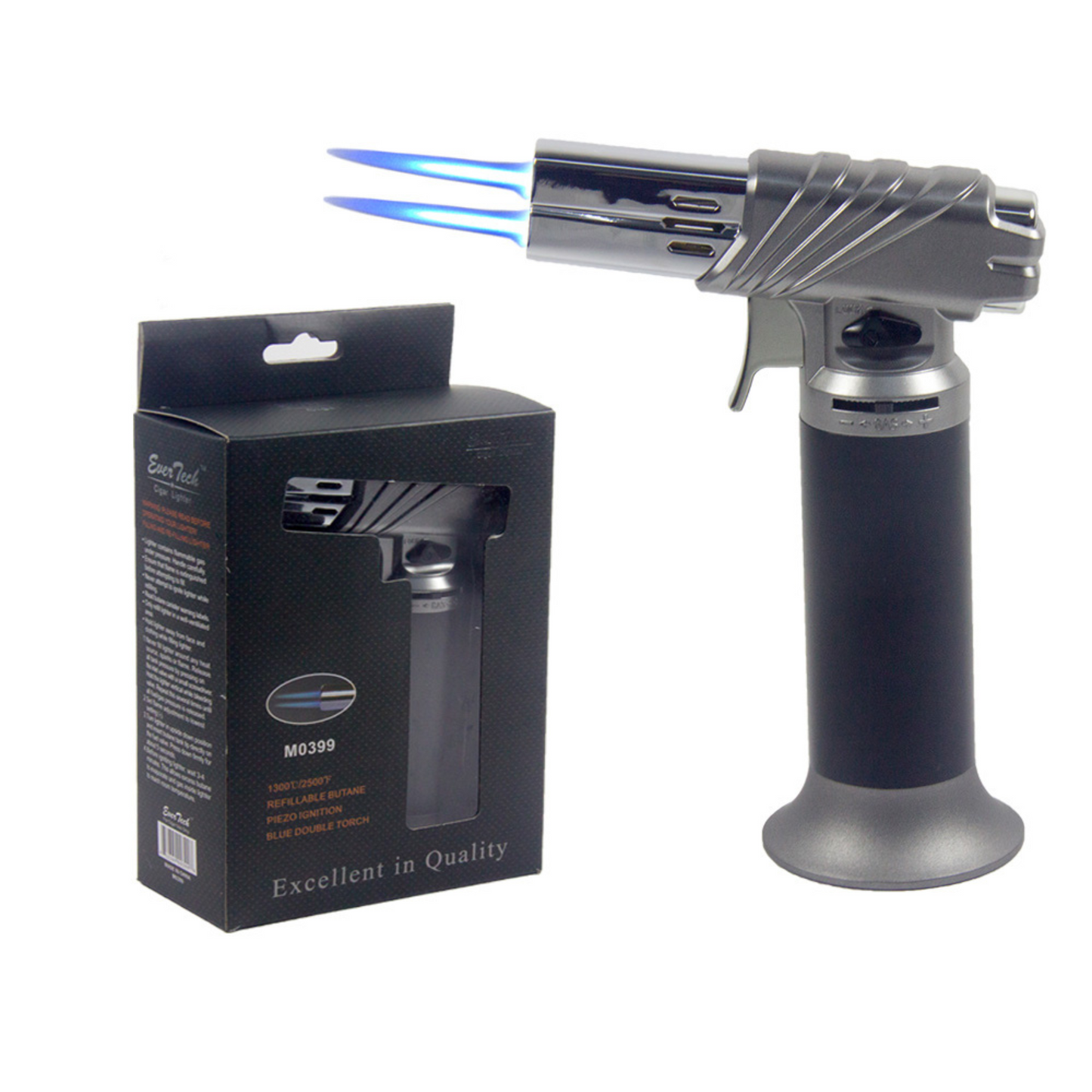 M0399 | Ever Tech 6.4" Double Flame Table Torch