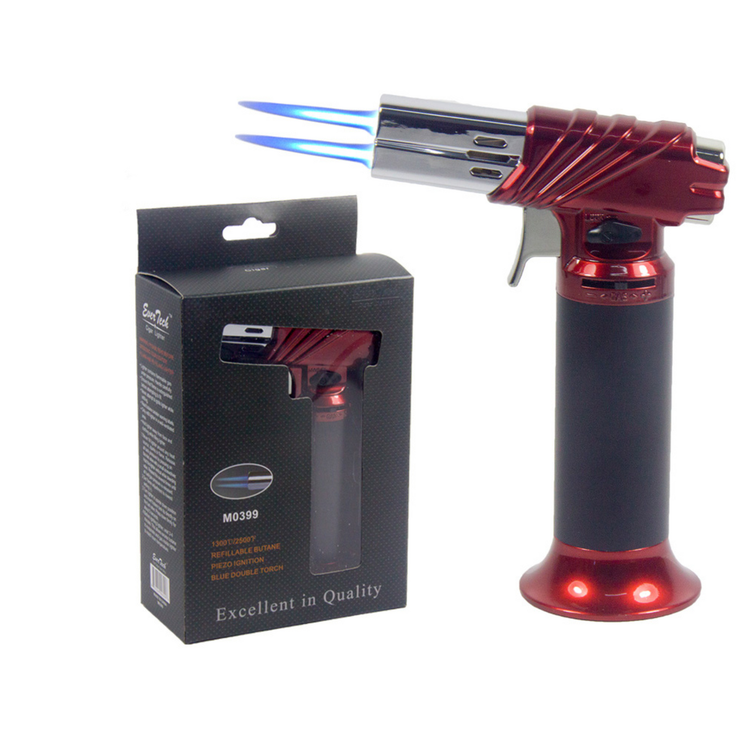 M0399 | Ever Tech 6.4" Double Flame Table Torch