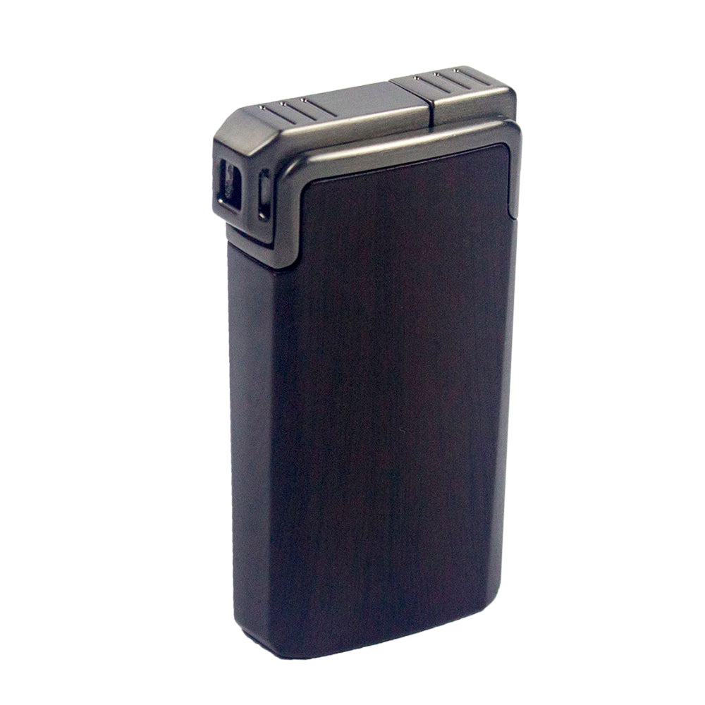 M0431 | Ever Tech Elegant Wood Finish Dual Flame Cigar Lighter