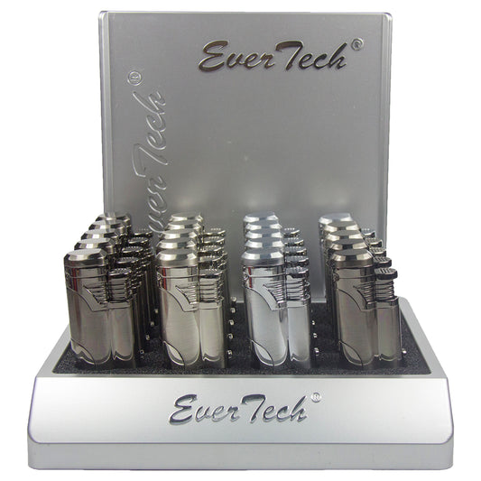 M0432 | Ever Tech Metal Double Torch with Cigar Punch