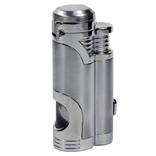 M0432 | Ever Tech Metal Double Torch with Cigar Punch