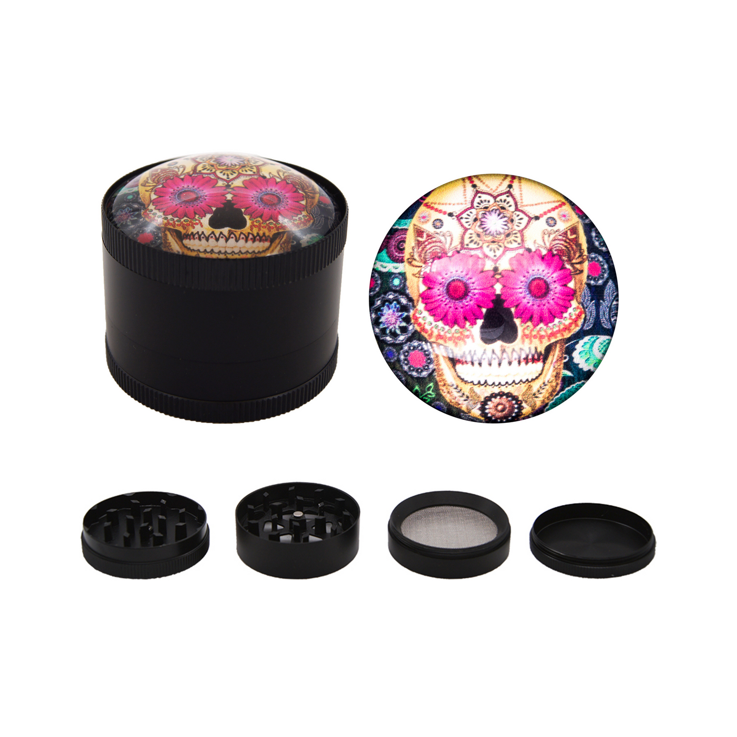 GR194-52CSK | Crystal Ball Candy Skull Grinder