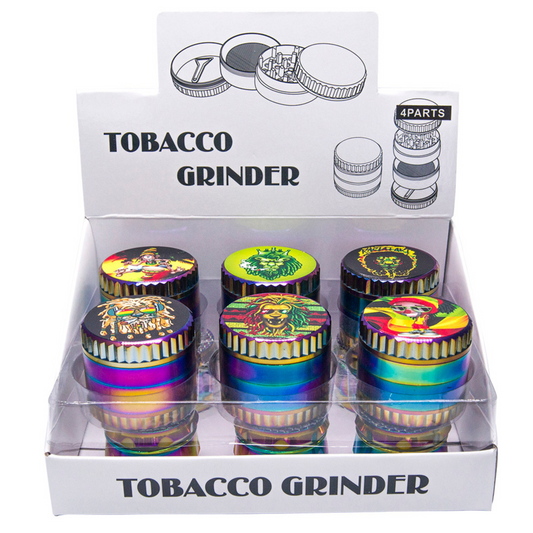 GR203-50RBRT | Rainbow Rasta Crown Cork Grinder