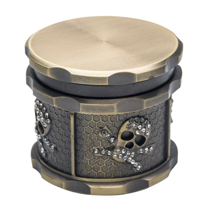 GR210-61 | Rhinestone Spider Skull Grinder