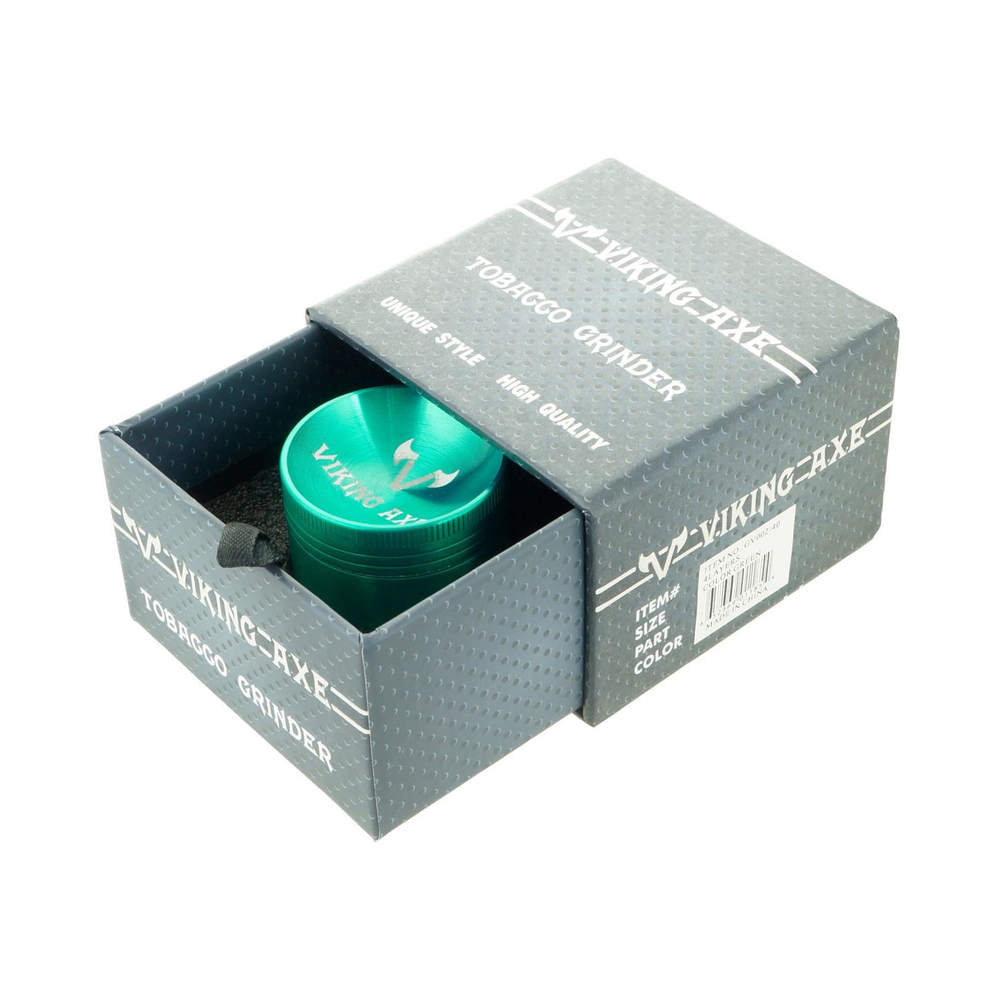 GV002-40 | Viking Axe Original Sunken Top Grinder - 40mm