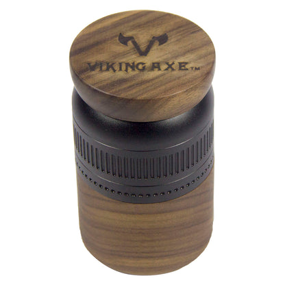 GV039 | Viking Axe Walnut Wood Aluminum Grinder