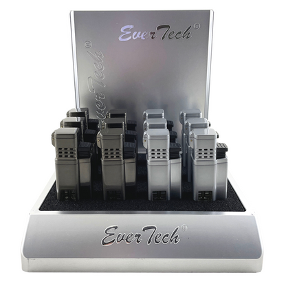 M0332 | Ever Tech Cuboid Quad Pocket Torch with Fuel Window and Punch