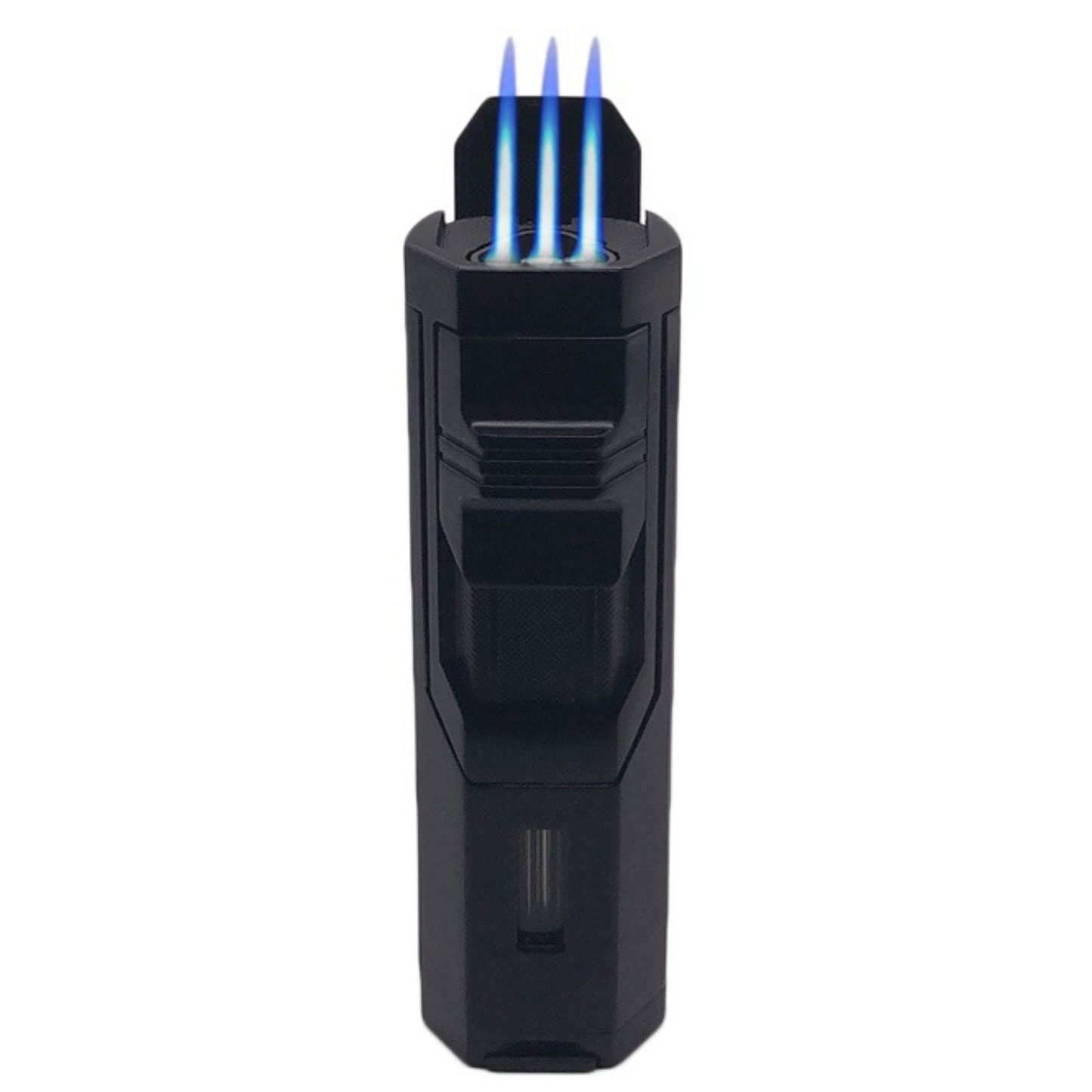 M0364 | Ever Tech Futuristic Hex Prism Triple Torch Cigar Lighter with Punch