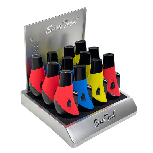 M0407 | Ever Tech Two-toned Teardrop Double Flame Cigar Torch