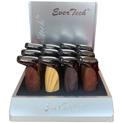 M0408 | Ever Tech Penguin Double Flame Side Torch Cigar Lighter with Cigar Punch