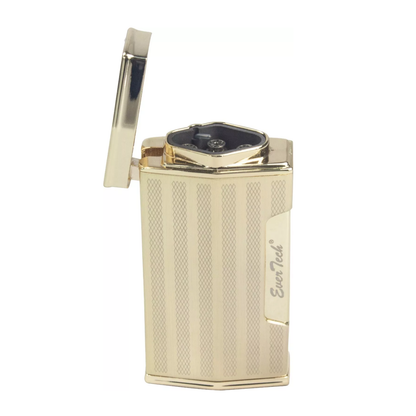 M0412 | Ever Tech Luxury 2-in-1 Quad Flame Cigar Lighter with Cigar Punch