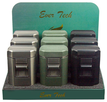 M0423 | Ever Tech Jumbo Premium Multifunctional Quad Flame Cigar Torch