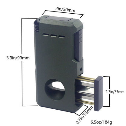 M0429 | Ever Tech Premium Multifunctional Slanted Double Torch Cigar Lighter