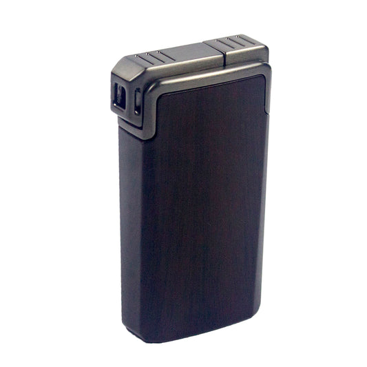 M0431 | Ever Tech Elegant Wood Finish Dual Flame Cigar Lighter