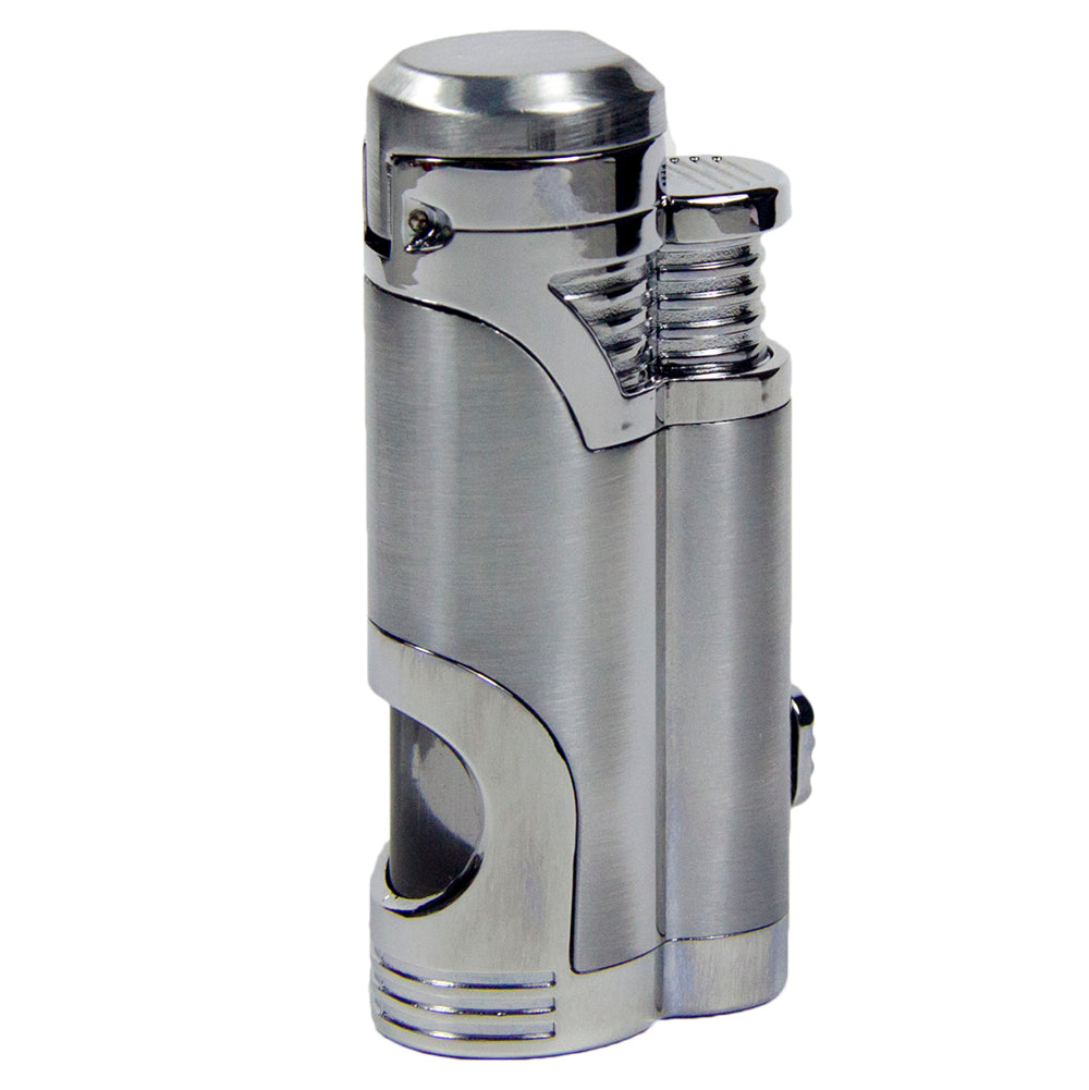 M0432 | Ever Tech Metal Double Torch with Cigar Punch