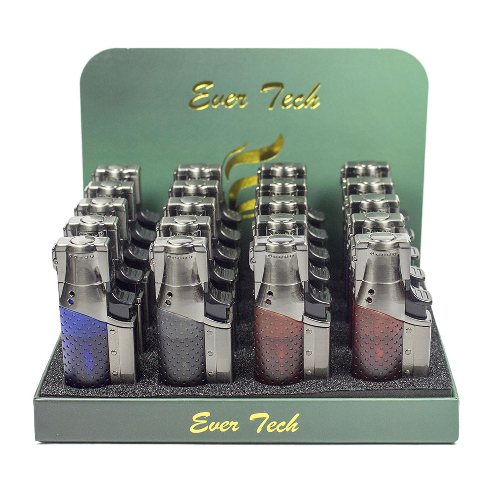 M0438 | Ever Tech Double Torch Auto-Cap with Cigar Punch