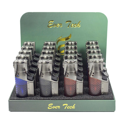 M0438 | Ever Tech Double Torch Auto-Cap with Cigar Punch
