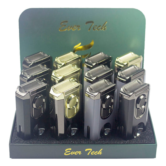 M0441 | Ever Tech 3-in-1 Luxury Triple Flame Cigar Lighter