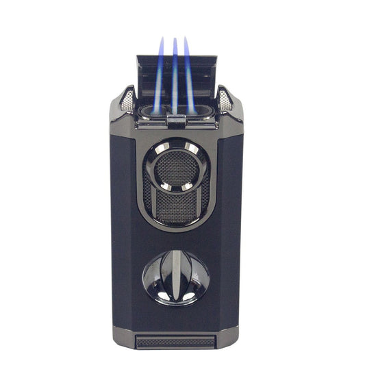 M0441 | Ever Tech 3-in-1 Luxury Triple Flame Cigar Lighter