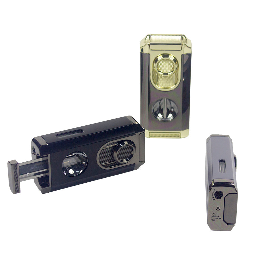 M0441 | Ever Tech 3-in-1 Luxury Triple Flame Cigar Lighter