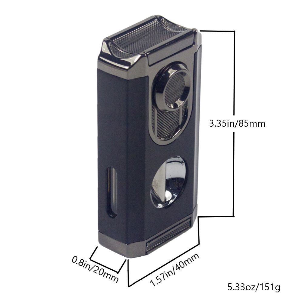 M0441 | Ever Tech 3-in-1 Luxury Triple Flame Cigar Lighter